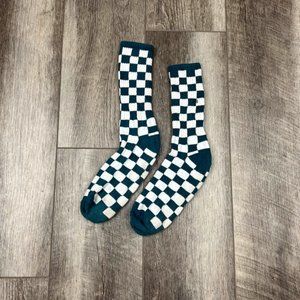 Vans Teal Checkered Socks